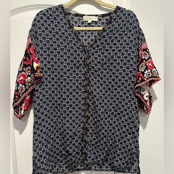 Women’s Bohemian print blouse - Picture 1 of 6